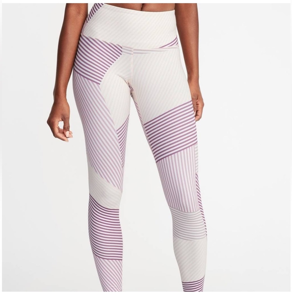 Old Navy Active Go Dry Leggings Sz M Multicolored for Fitness